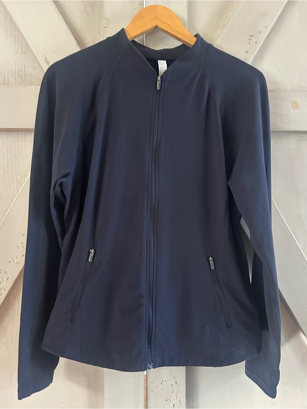 Zella Black Full Zip Athletic Jacket Mesh Back XL
